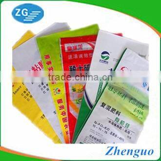 Offset printing 50kg fertilizer PP woven bags with linner
