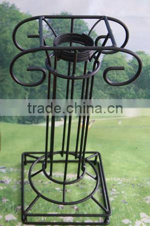 10" hand blown purple glass garden ball