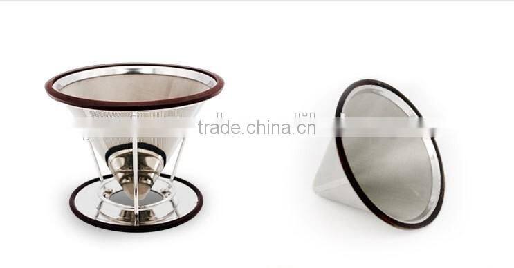 Coffee pour over cone dripper/Stainless Steel Coffee Filter and Maker
