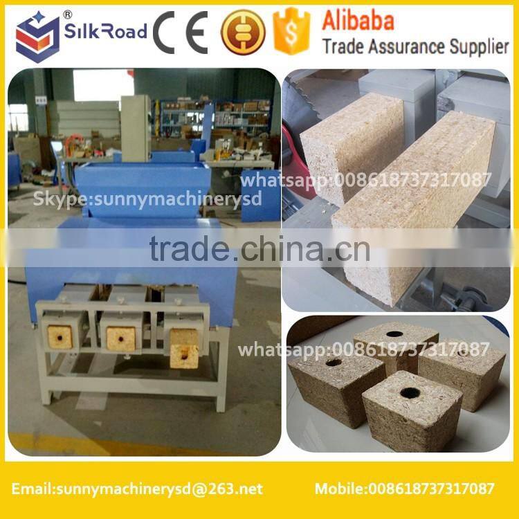 to make hollow block!compressed wood pallet making machine