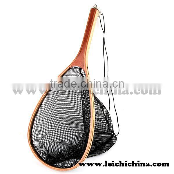 In stock 23.5'' wood fly fishing trout landing net