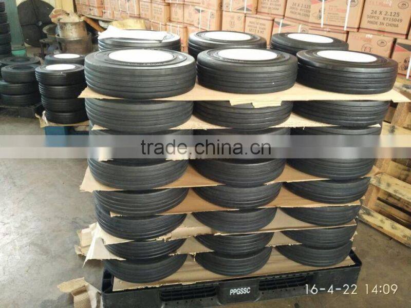 High load solid rubber tires for trailers 16x5-9 with lowest price high quality from China