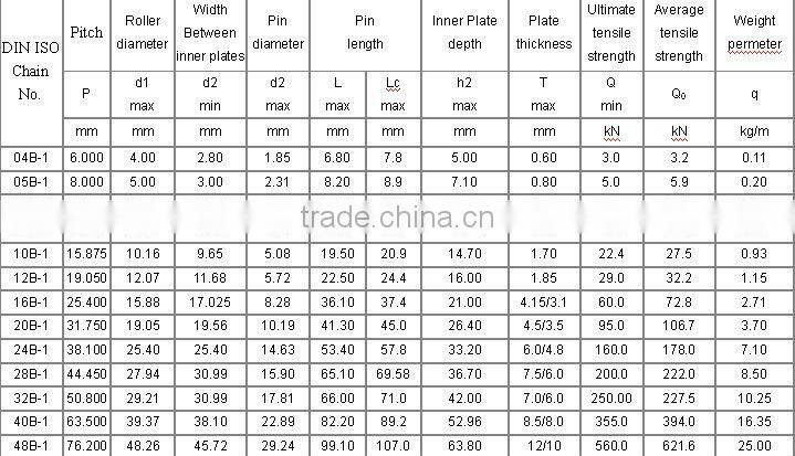 Short pitch transmission precision roller chains ( B series )