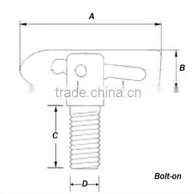 Zinc Plated Forged Antiluce Drop Lock Pin