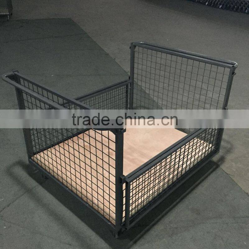 welded drop-gate mesh hand carts