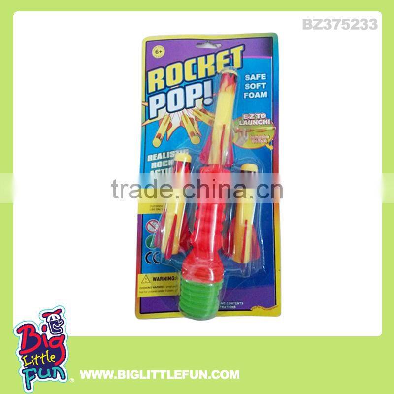 Shooting toy air pump rocket toys