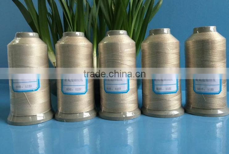 High strength ptfe Teflon coated fiberglass sewing thread brands