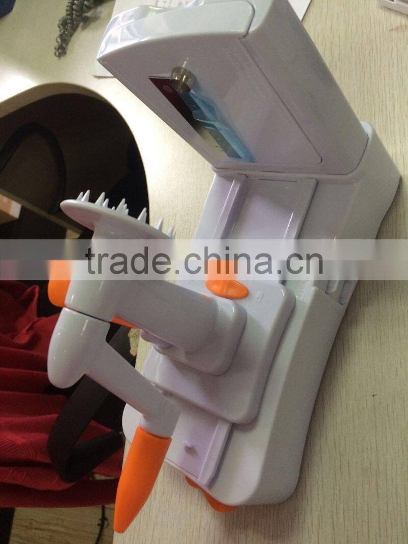 Greenwell 1 Tri Blade Vegetable Slicer - Spiral Cutter - Spiralizer for Vegetables, Fruit and Raw Food Cuisine