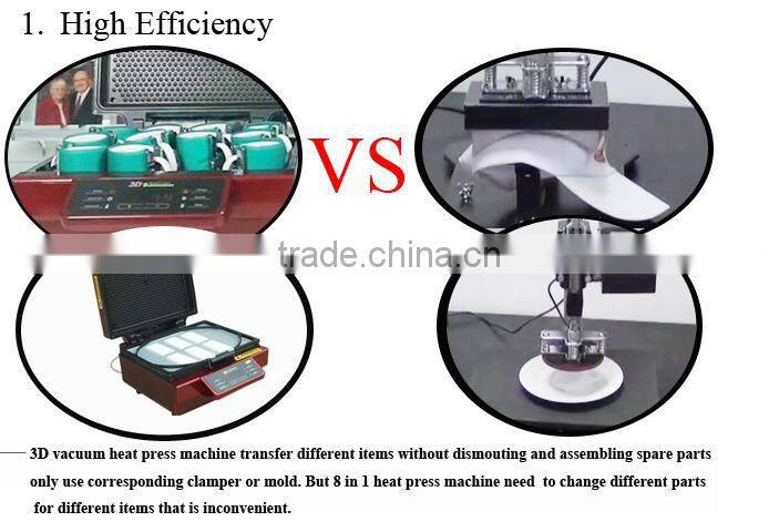Free shipping 3D Sublimation Vacuum Heat Press Machine