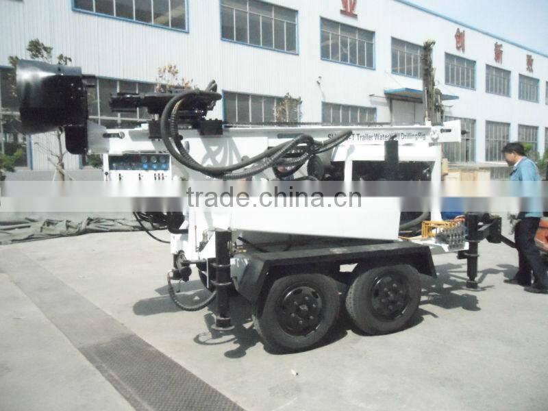 cheapest trailer mounted bore hole Water Well Drilling machine
