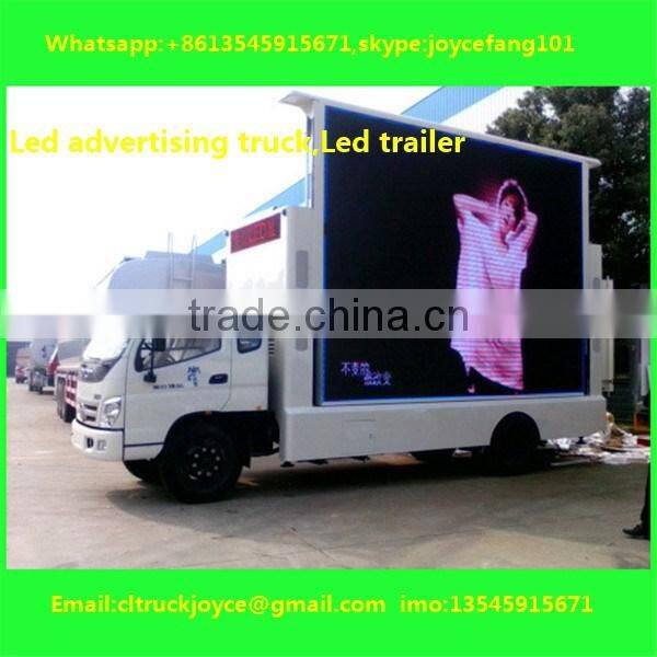 P12mm Outdoor Fullcolor Advertising Led Mobile Billboard For Truck