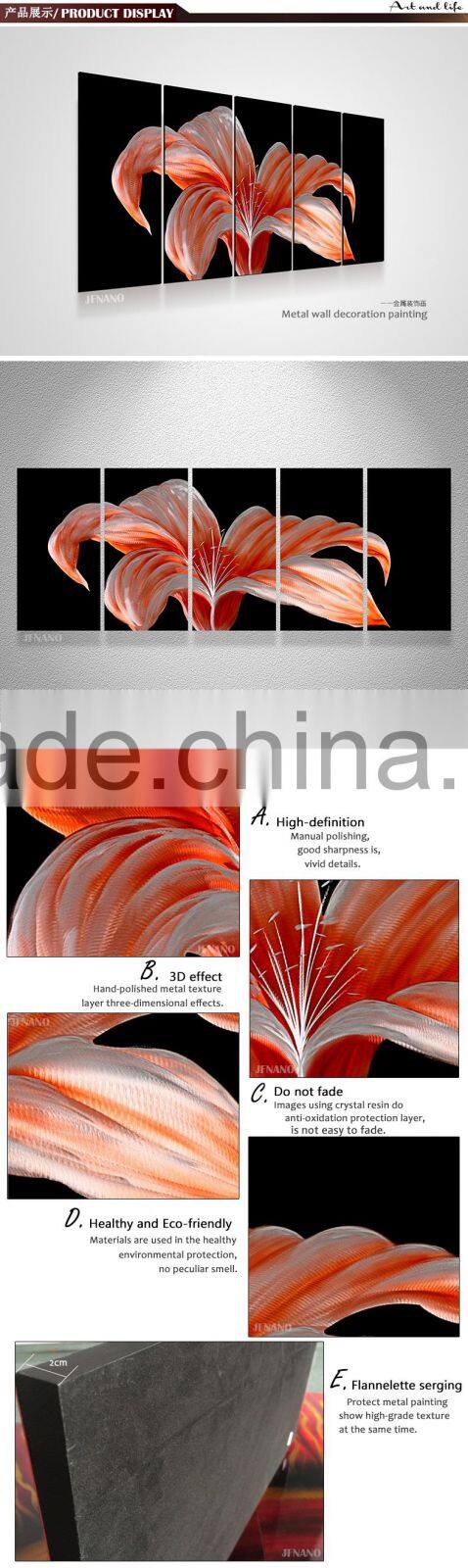 Modern Wall Decor Aluminum Art Painting Wall Painting Flower