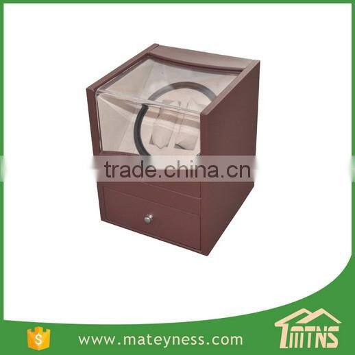 2+4 Automatic Rotation Leather AC/DC & Battery Operated China Watch Winder Box