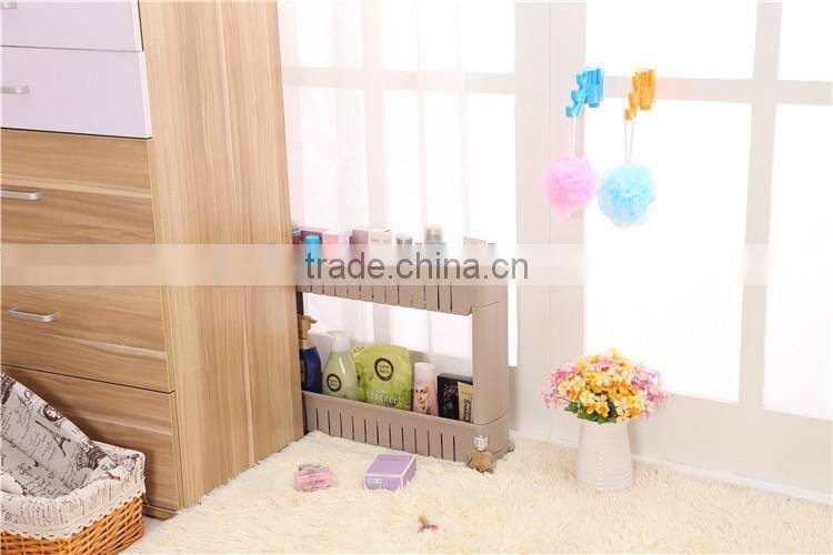 Plastic Bathroom Shelf With Two Layers Organizer