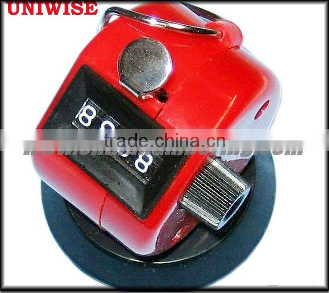 Desk Mechanical ABS Tally Counter UIC-1000 Red