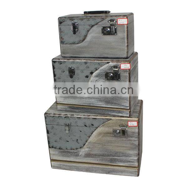 Rectangle Wooden Boxes Set Wooden Rectangle Storage Boxes