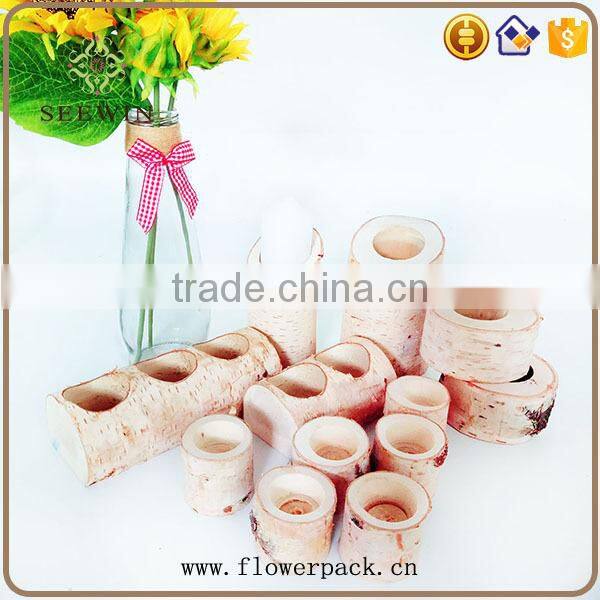 Natural birch candle holder romantic will choose