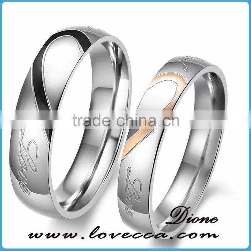 Factory new design cheap wholesale men 316l surgical stainless steel ring