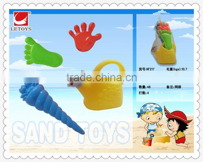 wholesale plastic sumemer beach toys 4pcs set/ eco sand toys for kids
