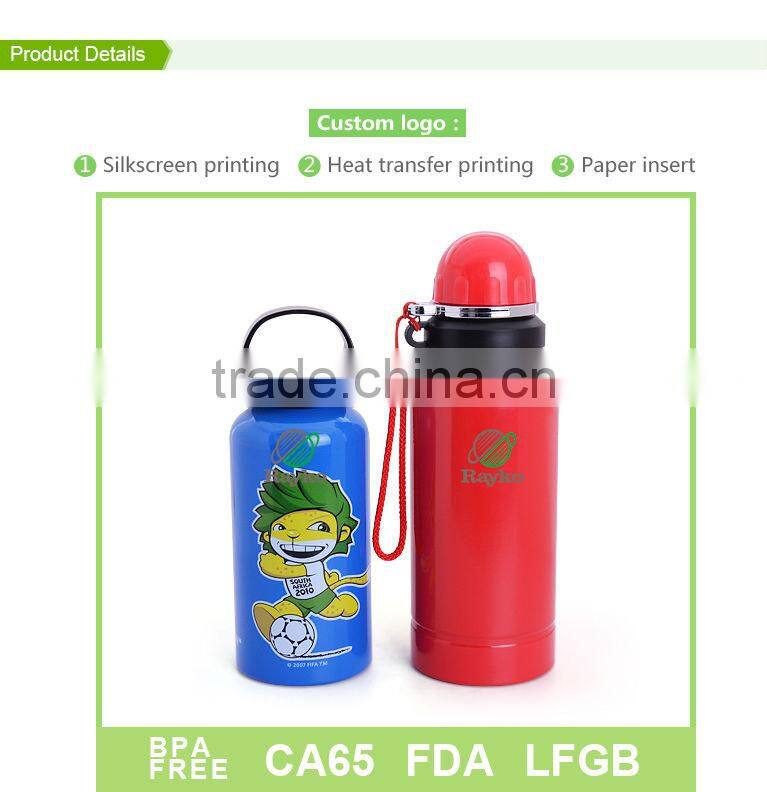 18/8 stainless steel Kids water bottle,400ml,600ml,800ml