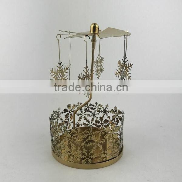 Metal Rotary Candle Holder/Christmas Candle Holder
