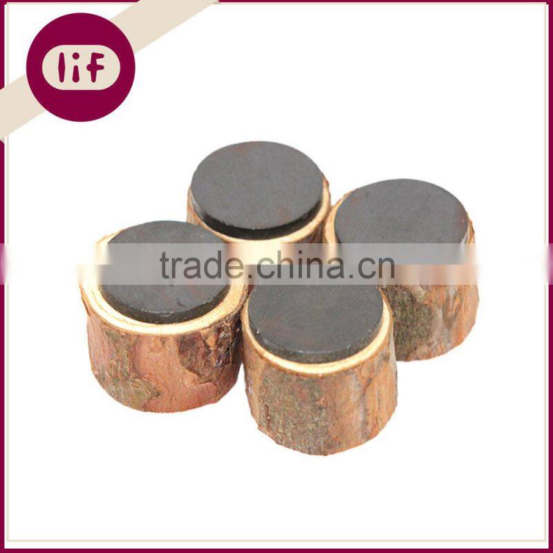 Pine Wooden Stump Fridge Magnet, Pine Wooden Fridge Magnet, Eco-friendly Wooden Fridge Magnet