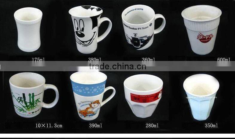 ceramic mug with saucer