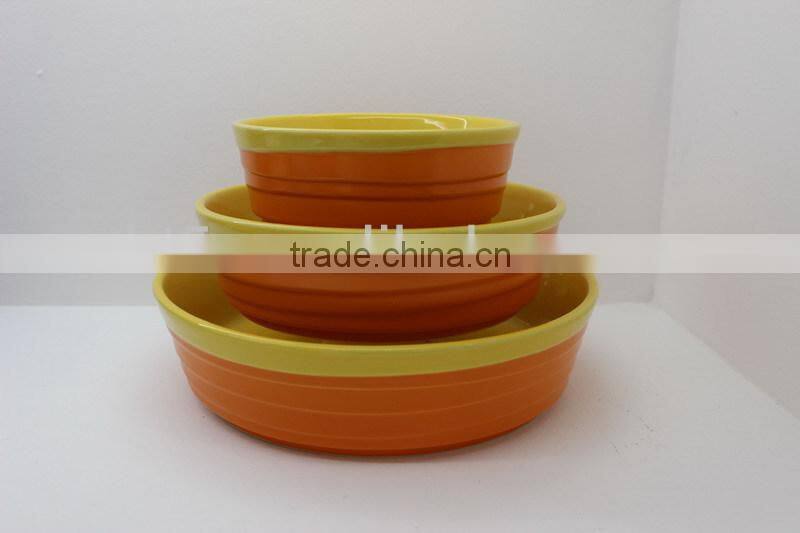 new design wave rectangle ceramic baking plate