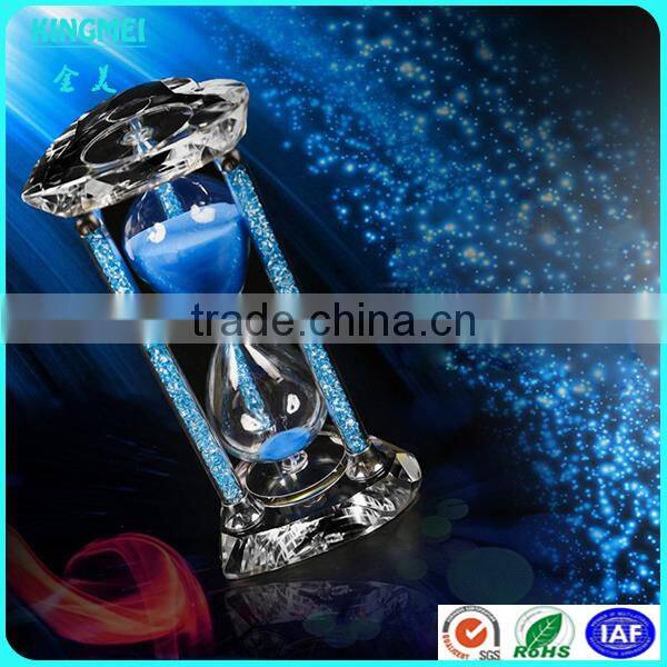 KM-CP07 New design beautiful crystal hourglass & crystal sand timer