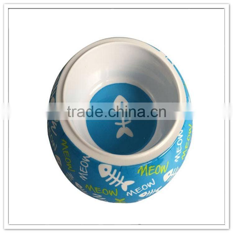Wholesale western market plastic melamine pet dog bowl, dog dishes