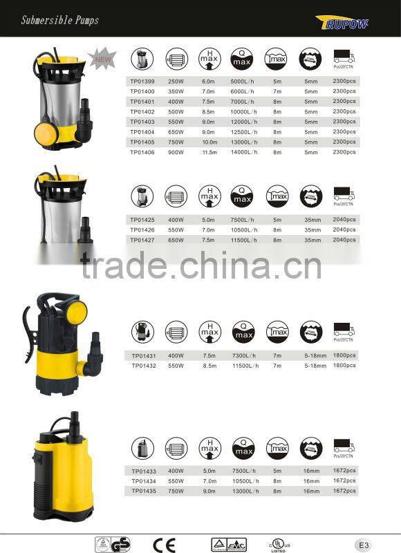 automatic water garden submersible pump