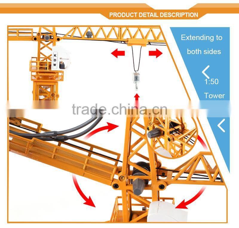 1:50 Wholesale Diecast Cars Tower Crane Toy Car Metal for Sale
