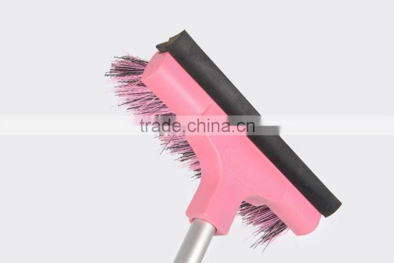 snow brush with ice scraper PET tough bristle TPR water blade