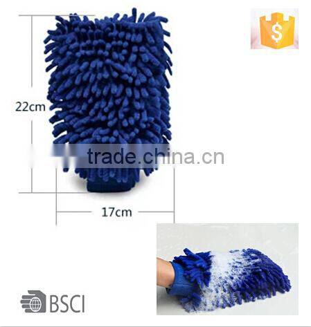 Microfiber car wash sponge mitt, car glove, promotion mitt
