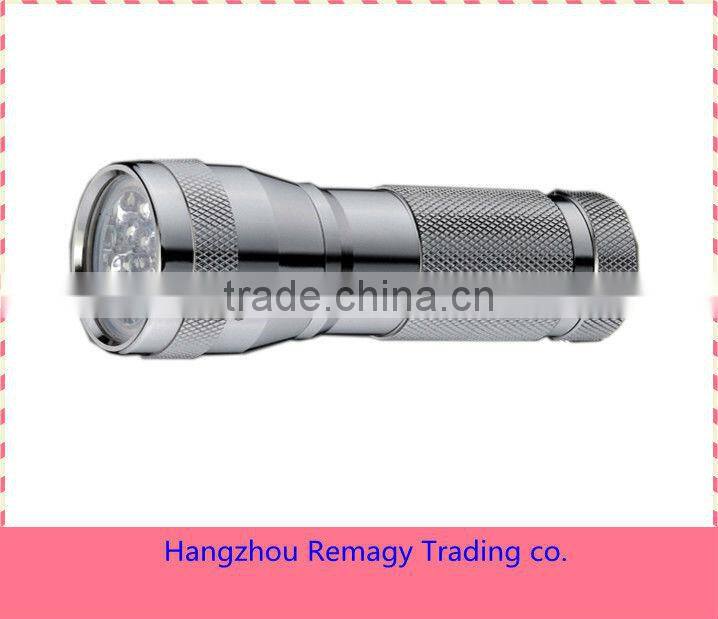protable and pocket 12 led aluminum flashlight wih keychain