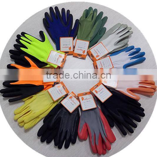 DDSAFETY Latex Working Gloves Industrial Safety Gloves Coated Plam