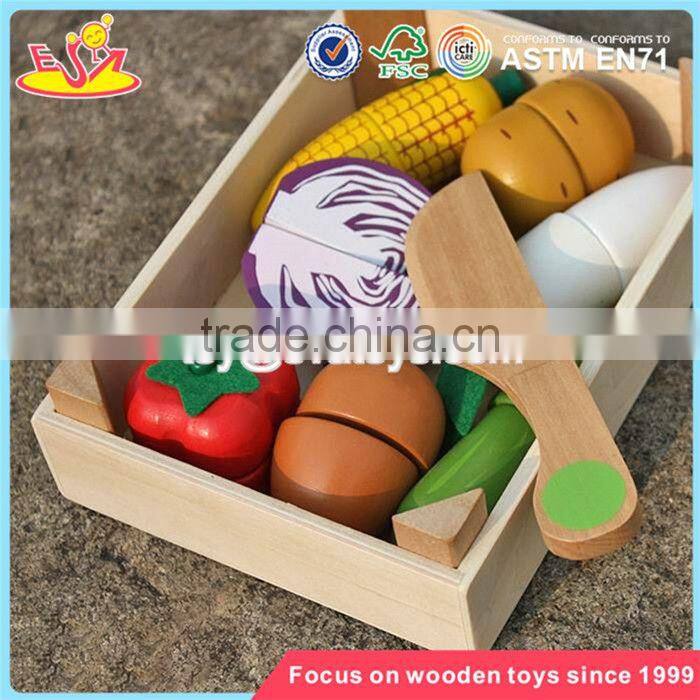 wholesale children pretend play wooden toy cutting fruit new deisgn wooden toy cutting fruit for kids W10B183