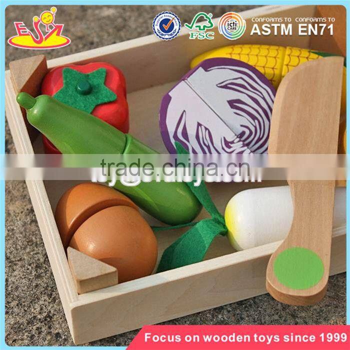 wholesale children pretend play wooden toy cutting fruit new deisgn wooden toy cutting fruit for kids W10B183