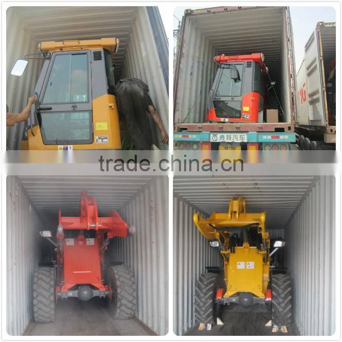 ZL28F 2.8ton farm tractors mini loader with 4in1,hay spears,stick rake