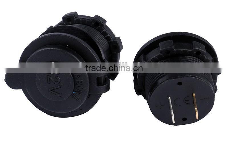 12V Dual Car Socket USB Adapter Charger with Digital Voltmeter