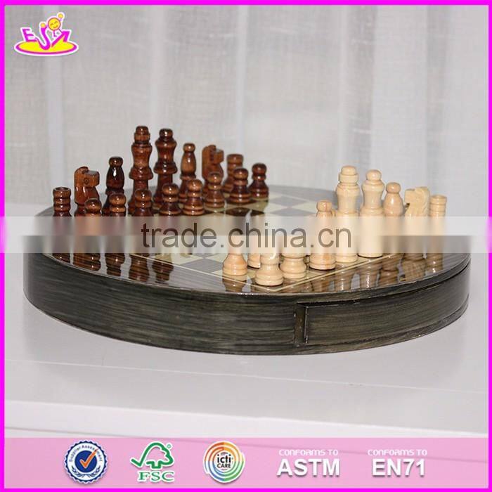 2017 New design children educational game wooden chess board W11A054