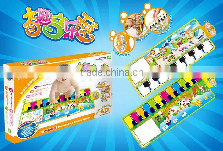 newest battery bolster milt function plush horse toys for baby with EN71