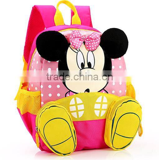 mickey mouse cartoon school backpack for kids
