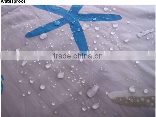 2pcs Plastic shower curtains