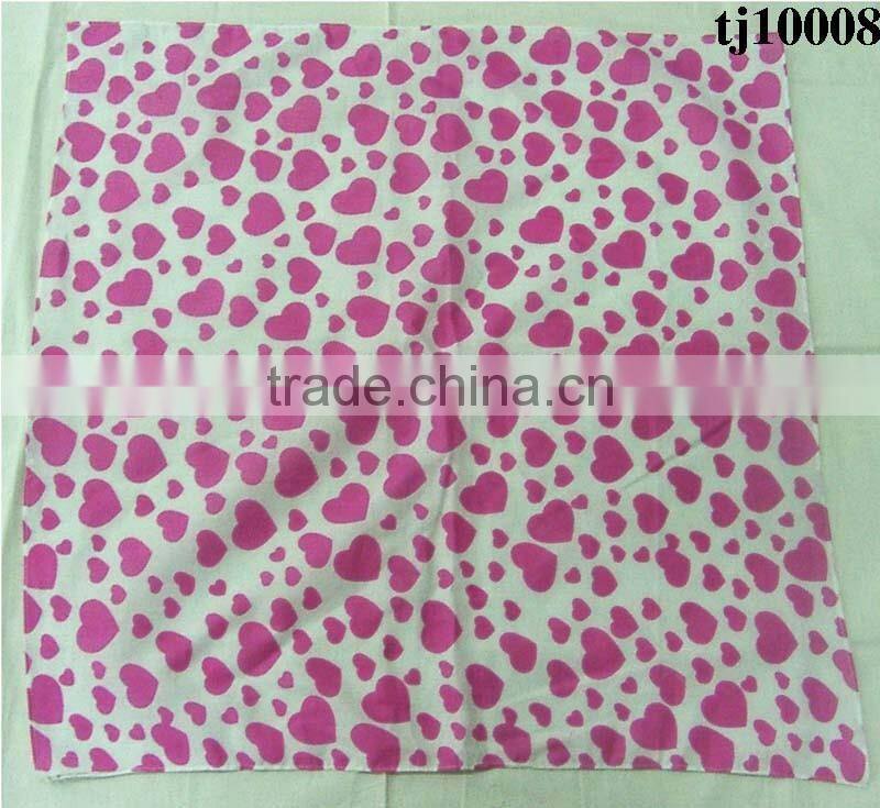 Custom design polyester and cotton designer kerchief in trendy style