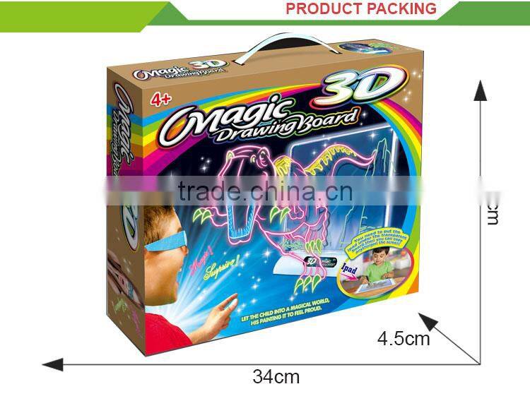 New design educational toy 3D kids erasable magnetic drawing board