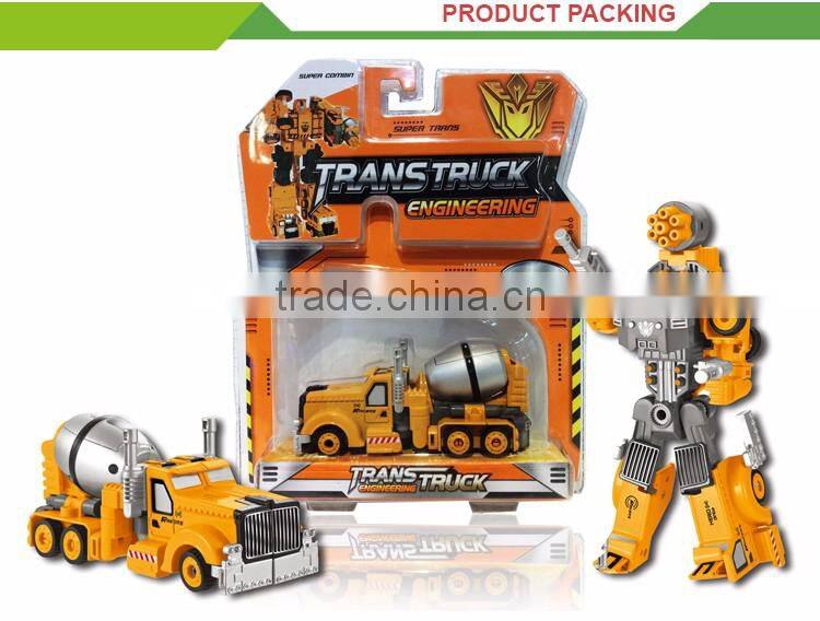 Wholesale educational transform set alloy concrete mixer truck toy