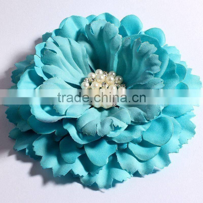 fabric flower clip fabric flower brooch for kids hair accessories