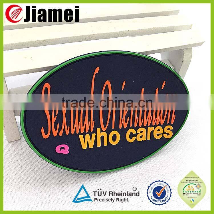 Wholesale children's garment clothing custom name rubber patches