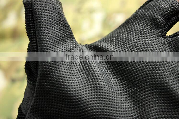 custom black carbon fiber antislip abrasion proof military half finger tactical gloves